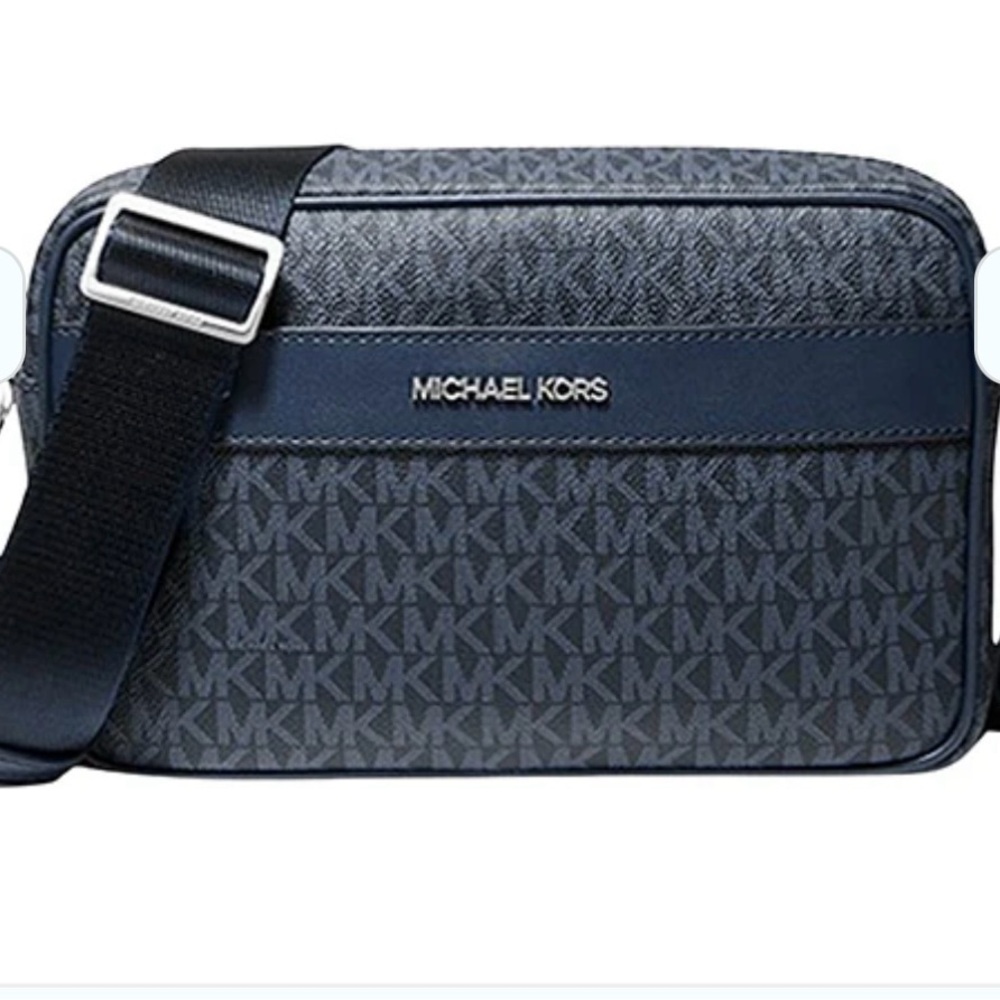 Kenly Large Logo Crossbody Bag, Michael Kors, Navy Blue/Admiral